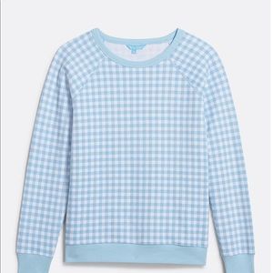 Light blue gingham Natalie Sweatshirt (Med)